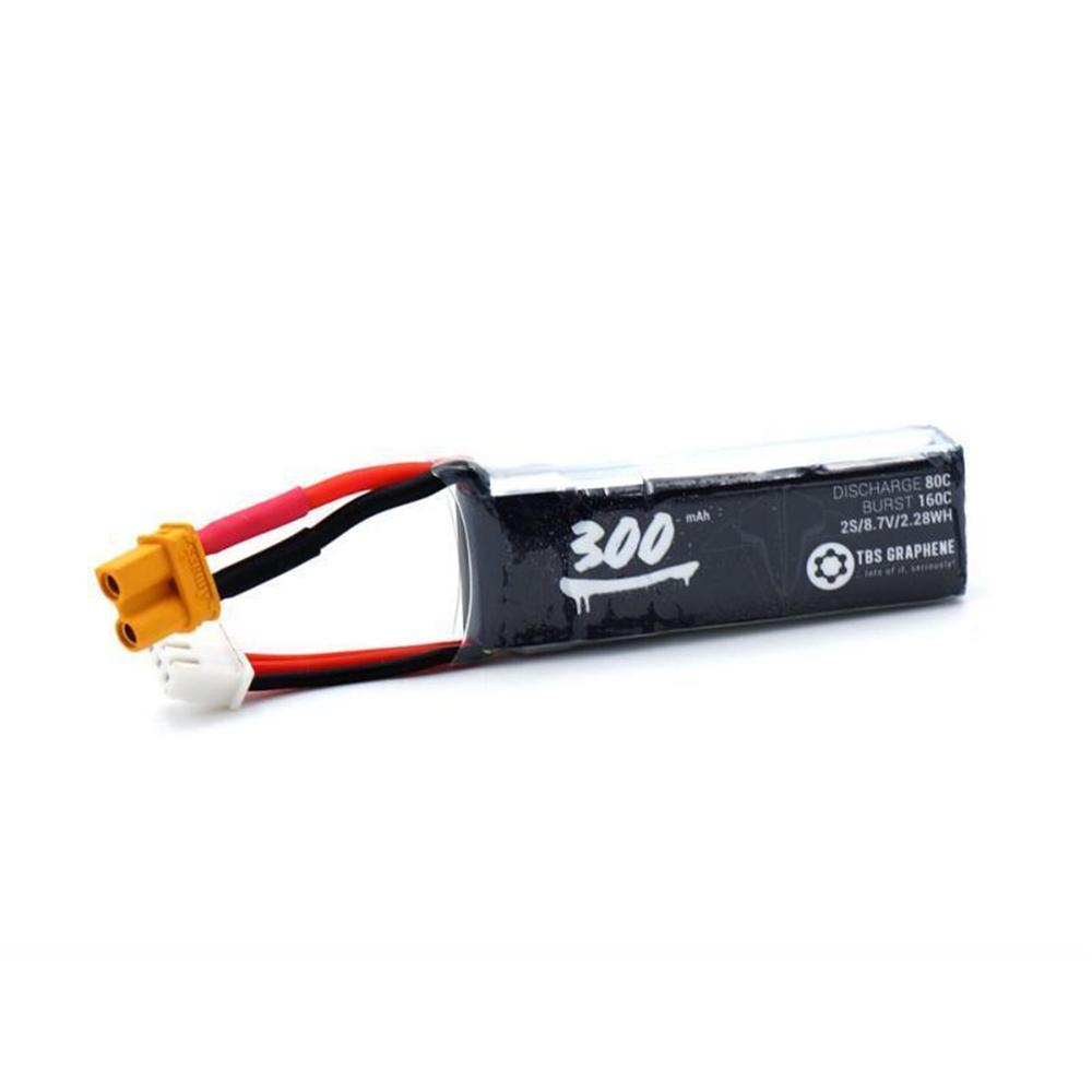 TBS Graphene High - Performance 300mAh 2S HV Lipo Battery - A Great Choice for Power Needs
