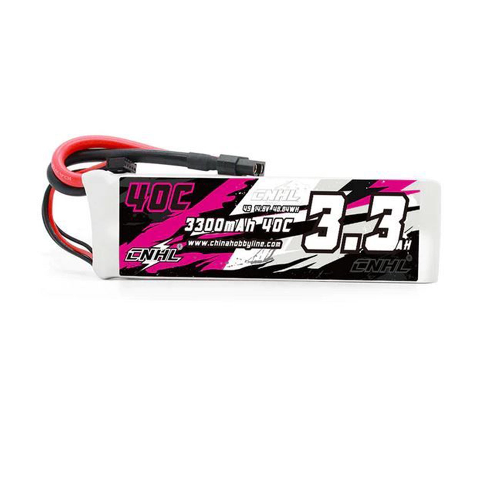 CNHL 14.8V 4S 40C 3300mAh Lipo Battery with XT60 Connector - Great Deal!