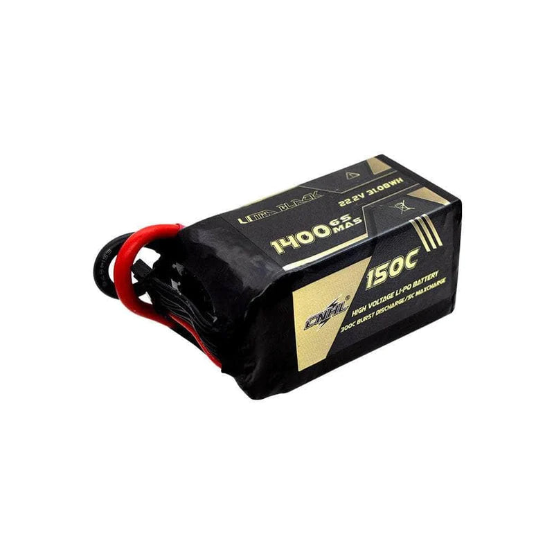 Chinahobbyline CNHL Ultra Black 22.2V 6S 1400mAh 150C Lightweight LiPo Battery [DG]