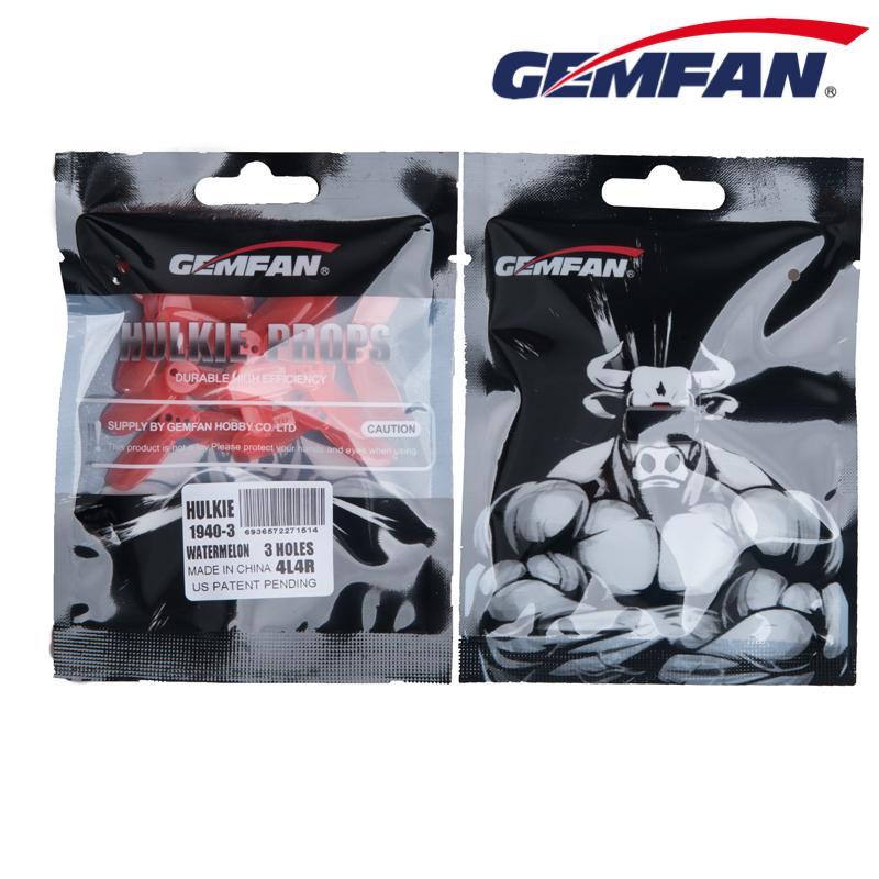 Gemfan Hulkie 1940 3-Hole Durable Tri-Blade Propellers Set (4CW + 4CCW)