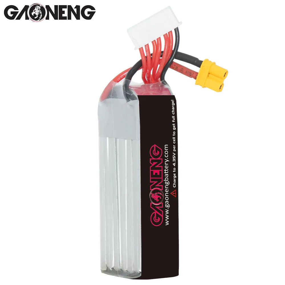 GAONENG GNB 6S 22.8V 550mAh 100C XT30 Long LiPo Battery for Drones
