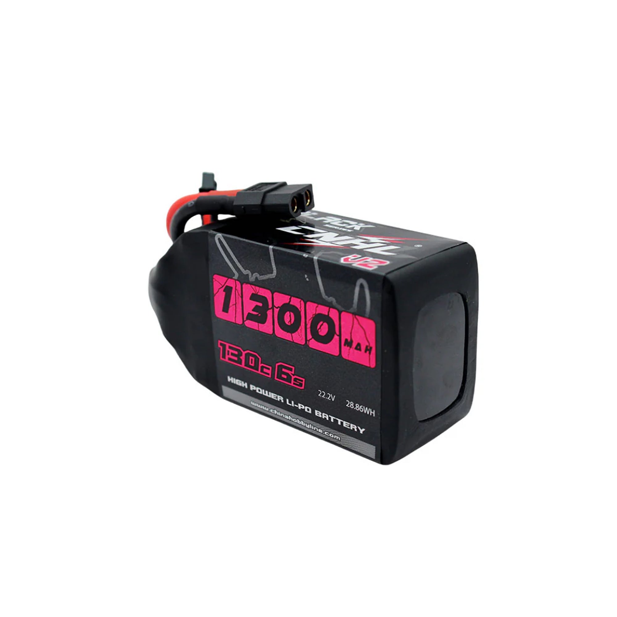 Hot Sale! CNHL Black Series V2.0 1300mAh 22.2V 6S 130C RC Lipo Battery with XT60