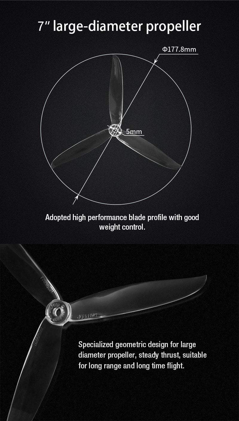 Hot Sale! Dal Prop Cyclone T7056C PRO Propellers Set with 2 CW and 2 CCW Blades