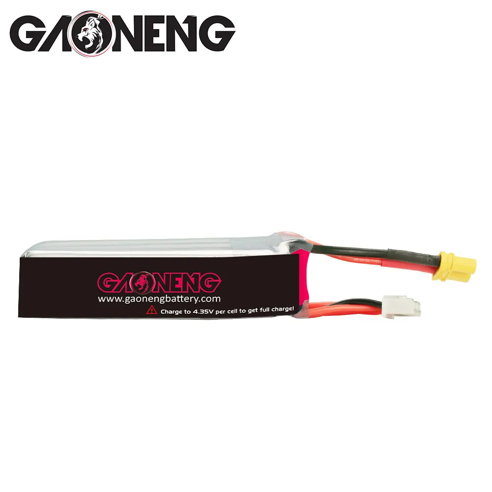 GAONENG GNB 6S 22.8V 720mAh 100C XT30 LiPo Battery - Long Type, Ideal for Drones [DG]
