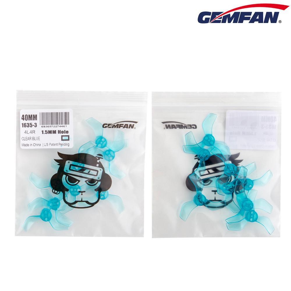 Gemfan 1635-3 40mm 3-Blade Whoop Propellers Sale! (4CW + 4CCW) 1.5mm Shaft T-Mount