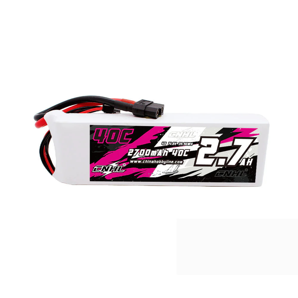 CNHL 2700mAh 14.8V 4S 40C XT60 Lipo Battery for RC Vehicles