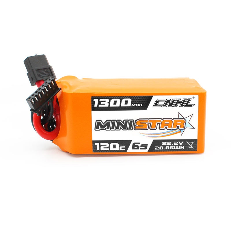 Hot Deal: Chinahobbyline Ministar 1300mAh 6S 120C LiPo RC Battery with XT60 Connector