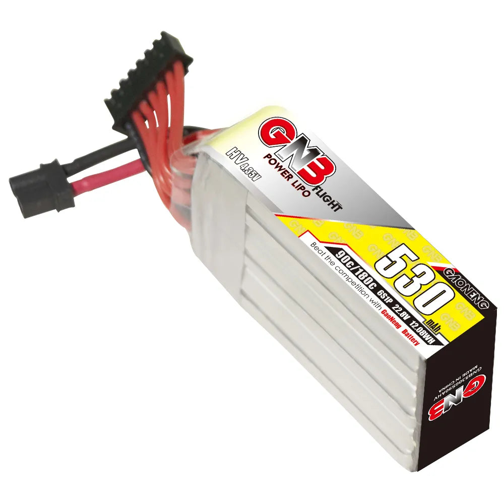 GAONENG GNB 6S 22.8V 530mAh 90C XT30 LiPo Long Battery - Great Deal!
