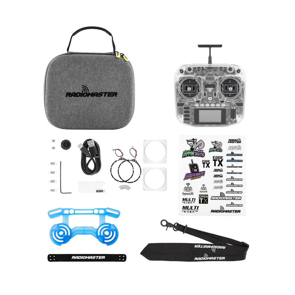 Hot Sale! RadioMaster Boxer 2.4GHz Transparent Radio Transmitter with LEDs (Batteries Not Included)
