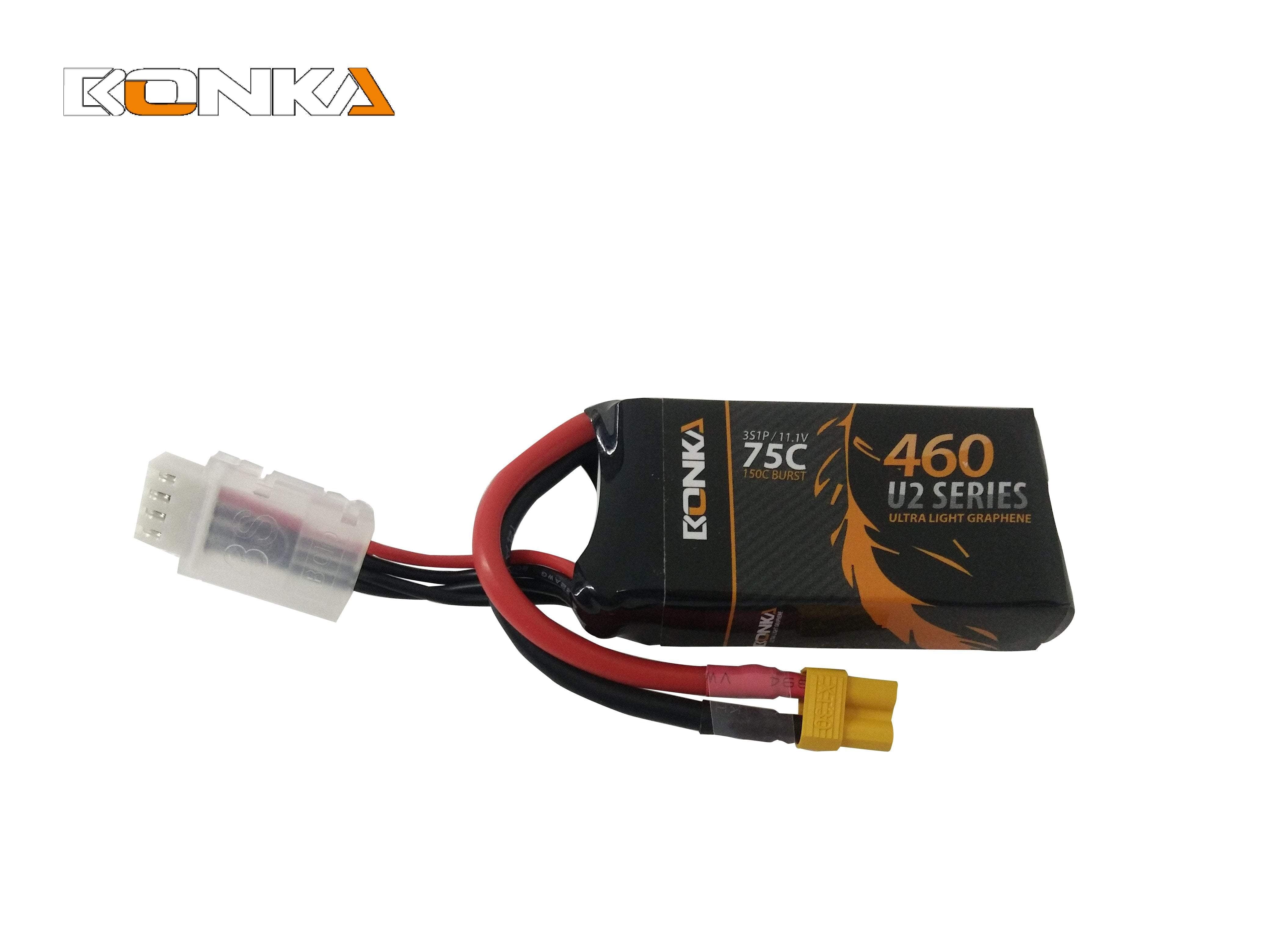 Hot Sale! Bonka 460mAh 75C 3S XT30 LiPo Battery for Mini Quads