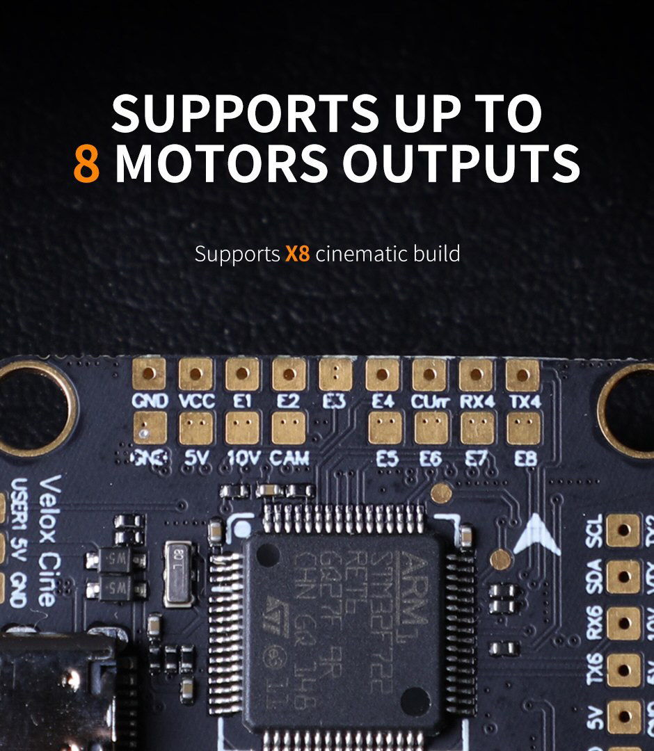 T-Motor Velox Cine F7 Flight Controller - Analog/HD Compatible, Great Deal