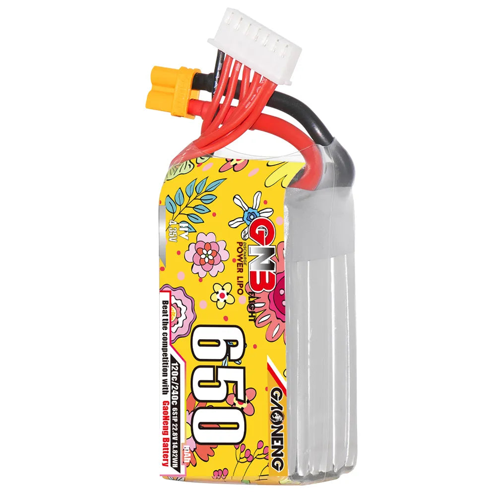 GAONENG High - Performance 6S 22.8V 650mAh 120C XT30 LiHV LiPo Battery