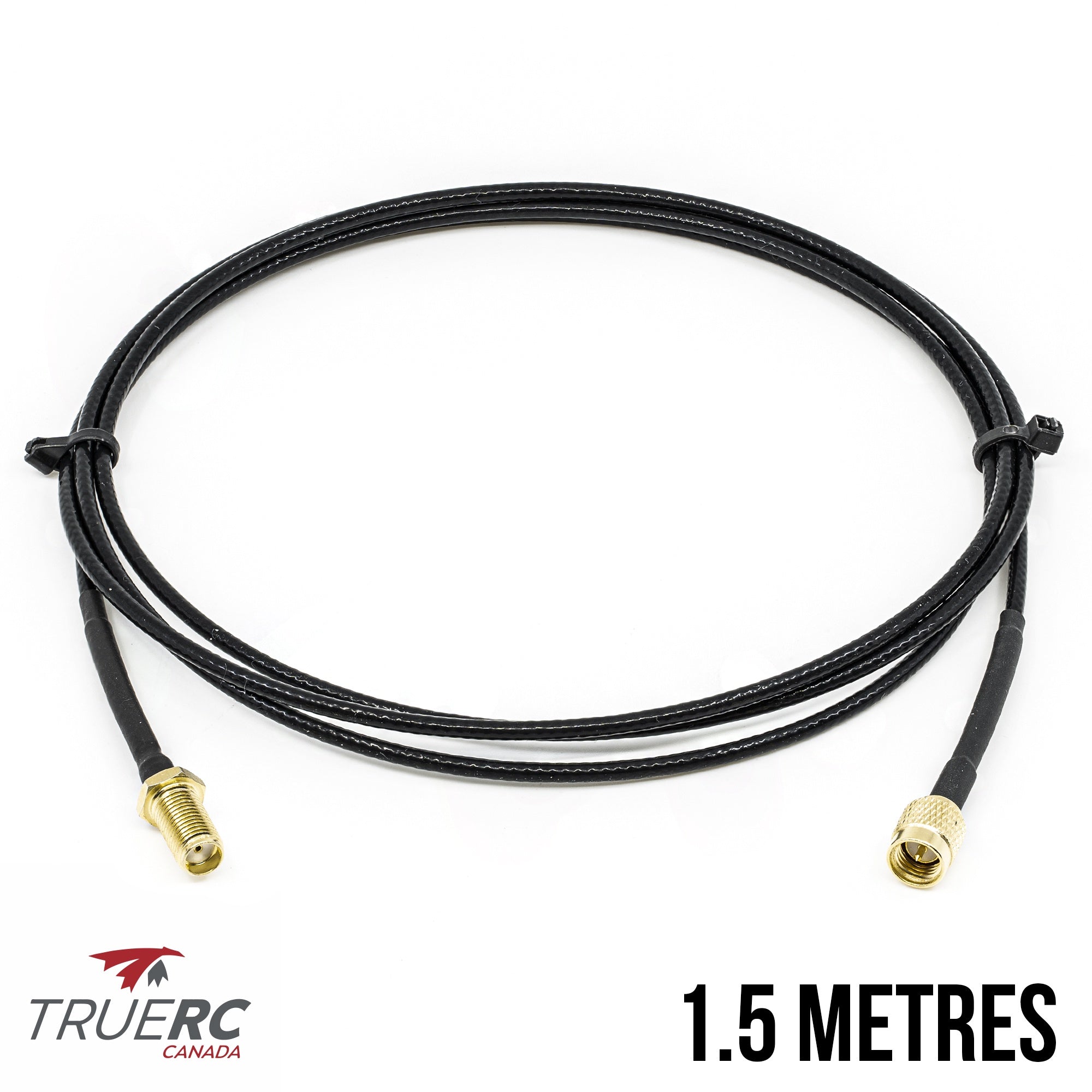 TrueRC High - Quality 150cm Flexible RG316 Coaxial SMA Male to SMA Female Extension Cable
