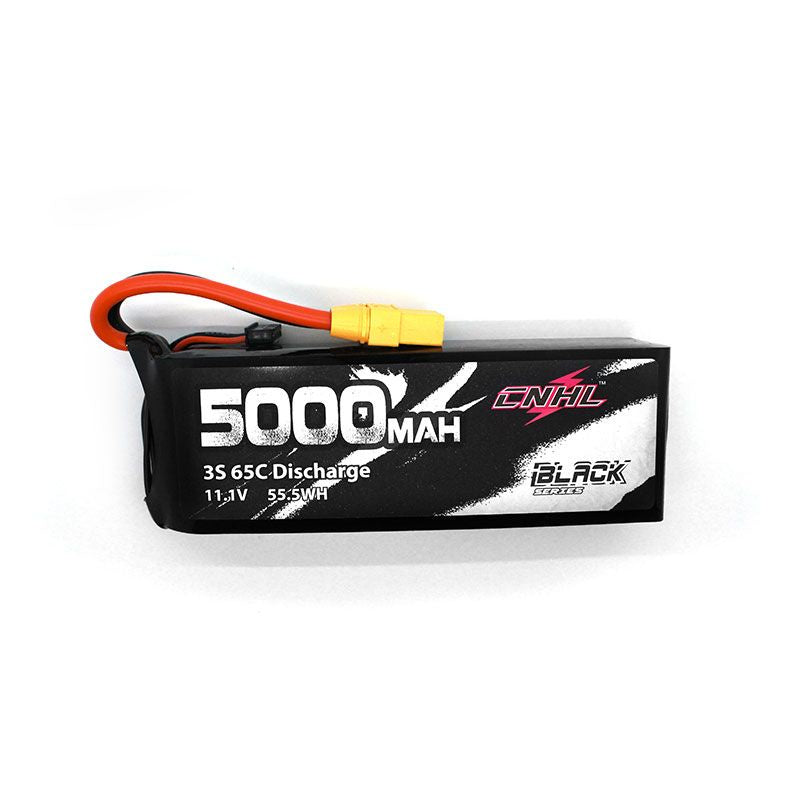 Hot Sale! CNHL Black Series 5000mAh 11.1V 3S 65C Lipo Battery with XT90 Connector