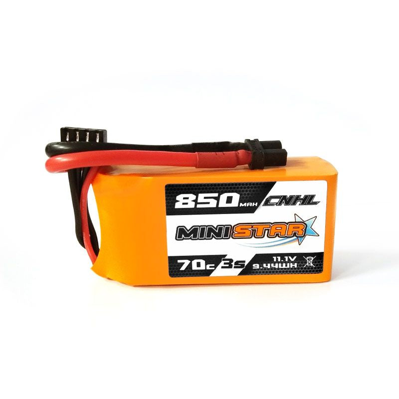 CNHL MiniStar 850mAh 11.1V 3S 70C Lipo Battery with XT30 Connector