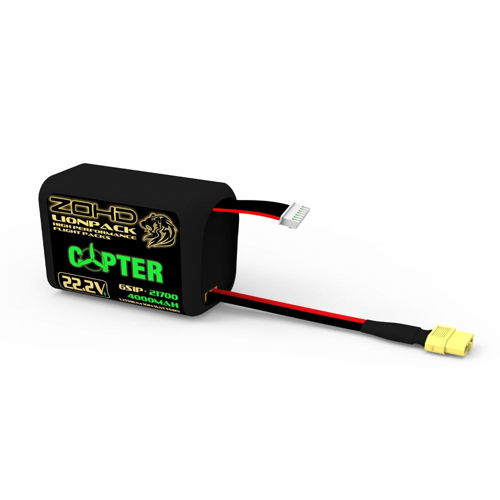 Hot Sale! ZOHD Lionpack 21700 6S1P 4000mAh 22.2V Li-ion RC Copter Battery