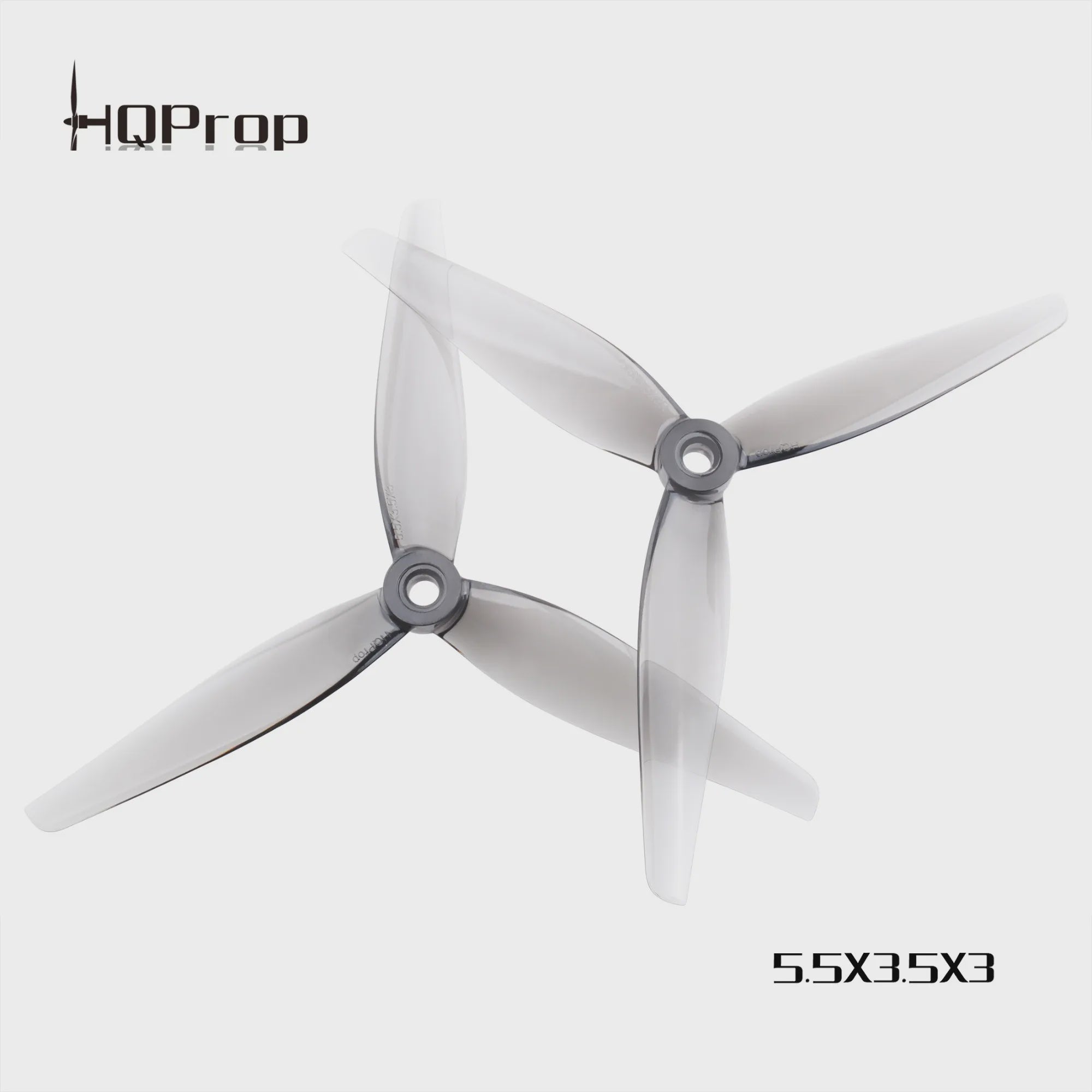 HQProp 5.5-Inch 3-Blade V2 Propellers (2 CW + 2 CCW)