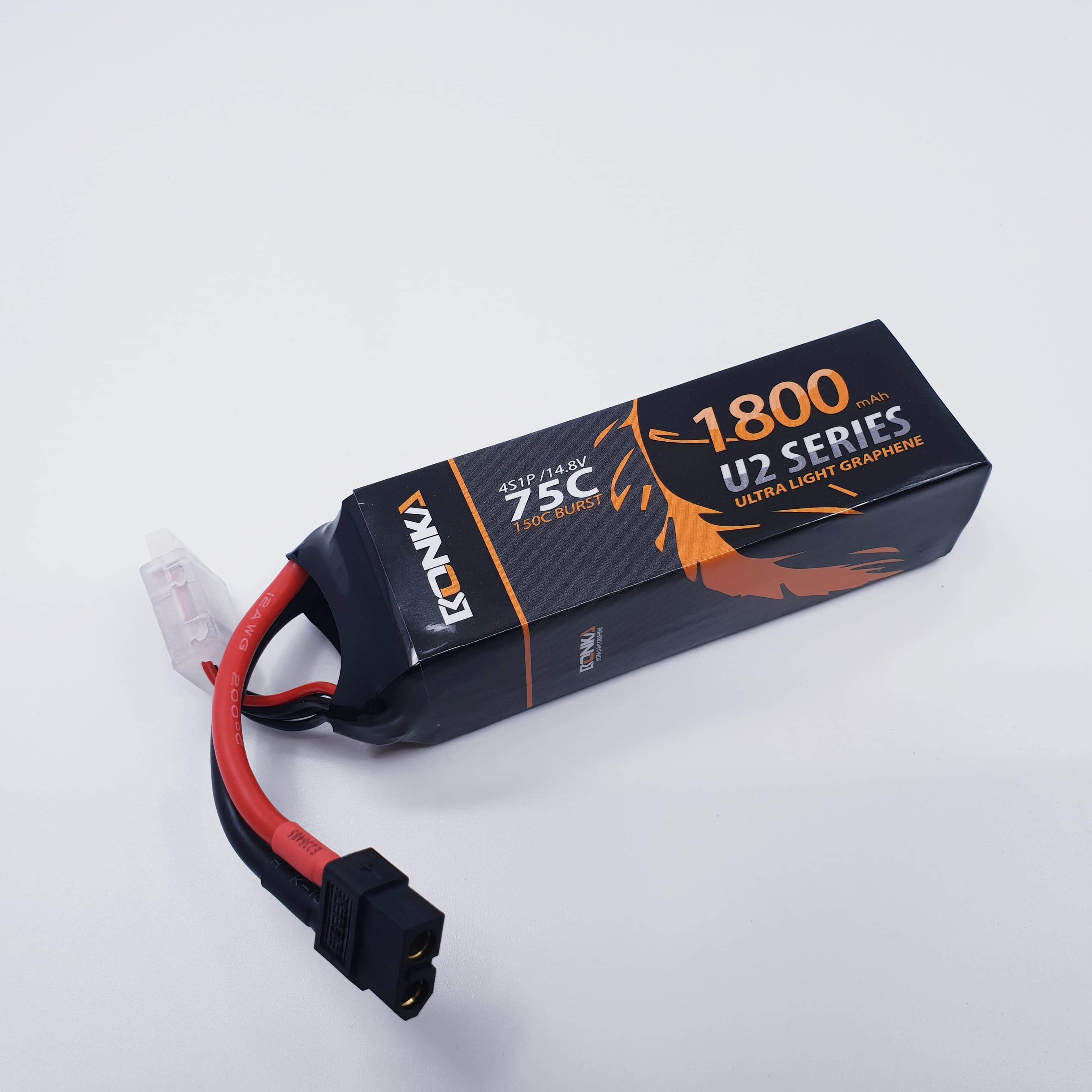 Bonka 1800mAh 75c 4S XT60 LiPo Battery - Great for Mini Quads!