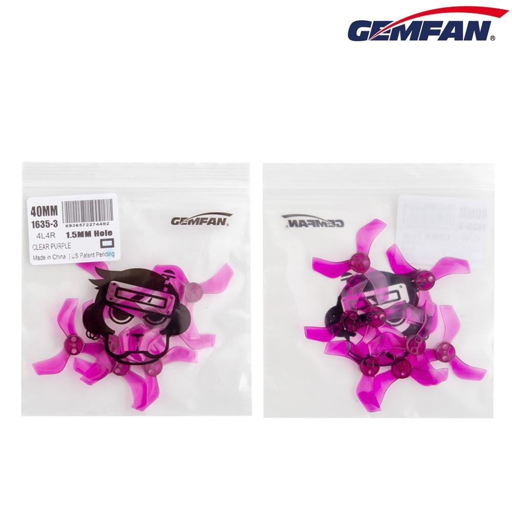 Gemfan 1635-3 40mm 3-Blade Whoop Propellers Sale! (4CW + 4CCW) 1.5mm Shaft T-Mount