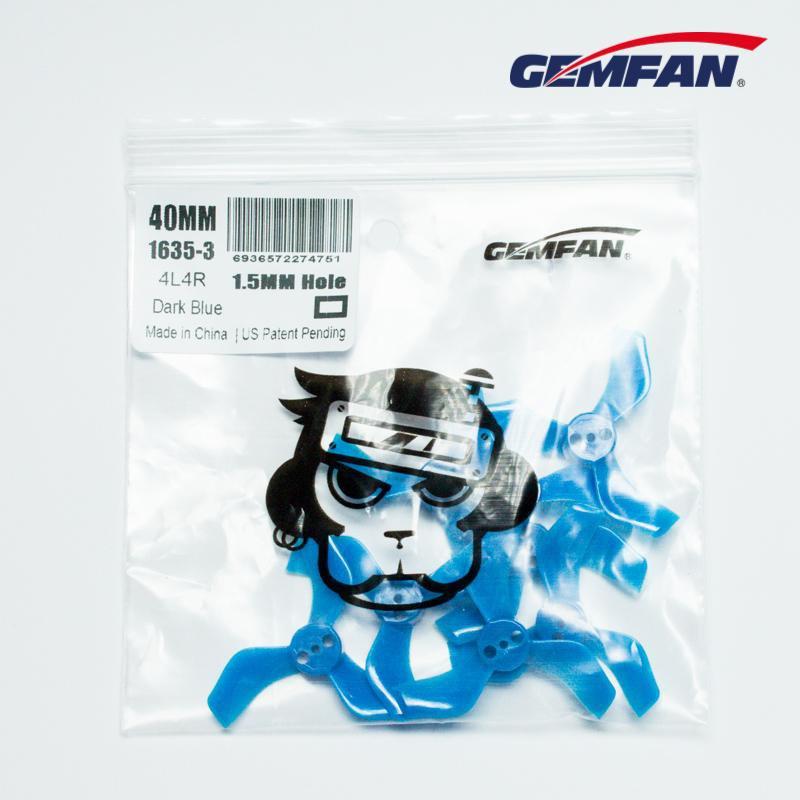Gemfan 1635-3 40mm 3-Blade Whoop Propellers Sale! (4CW + 4CCW) 1.5mm Shaft T-Mount