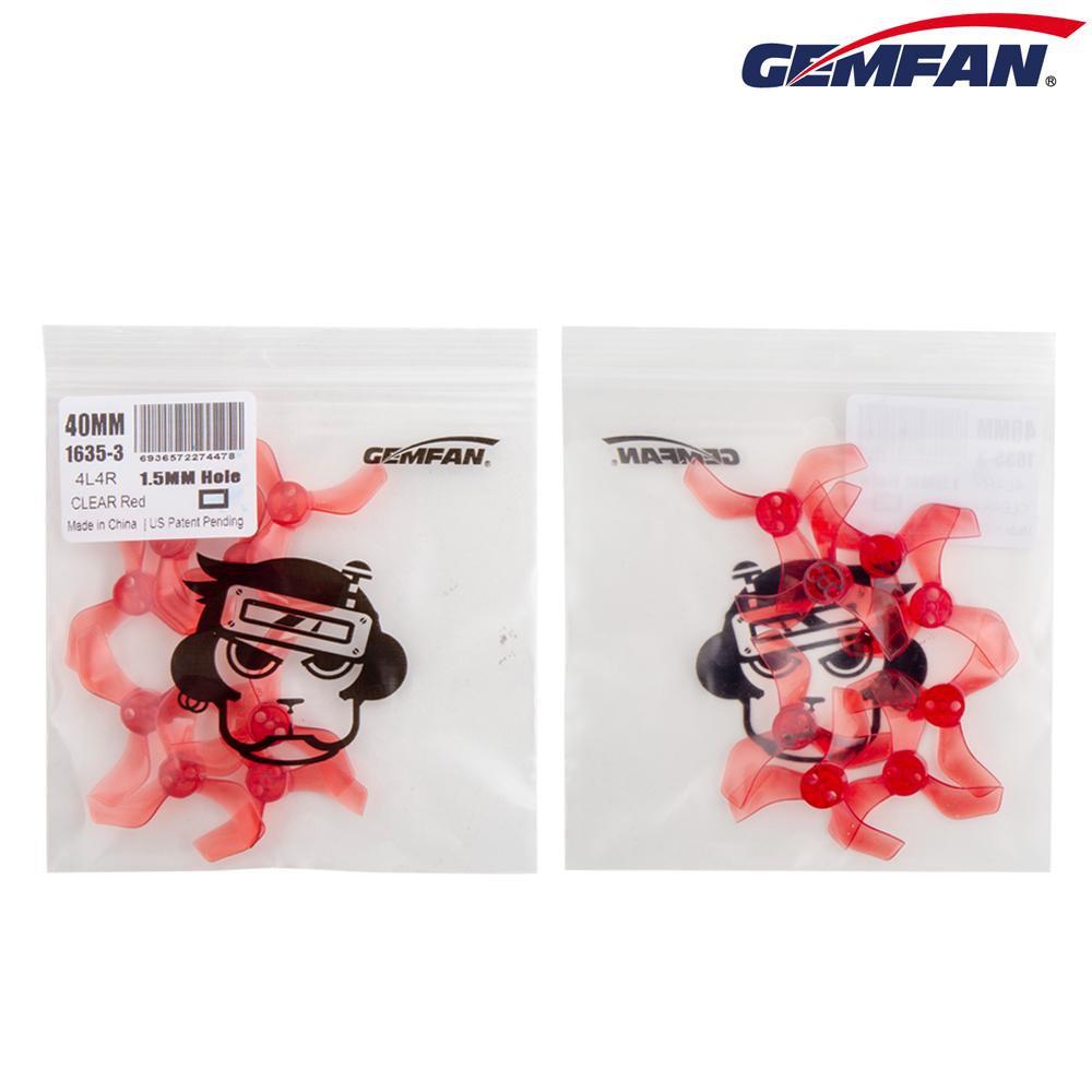 Gemfan 1635-3 40mm 3-Blade Whoop Propellers Sale! (4CW + 4CCW) 1.5mm Shaft T-Mount