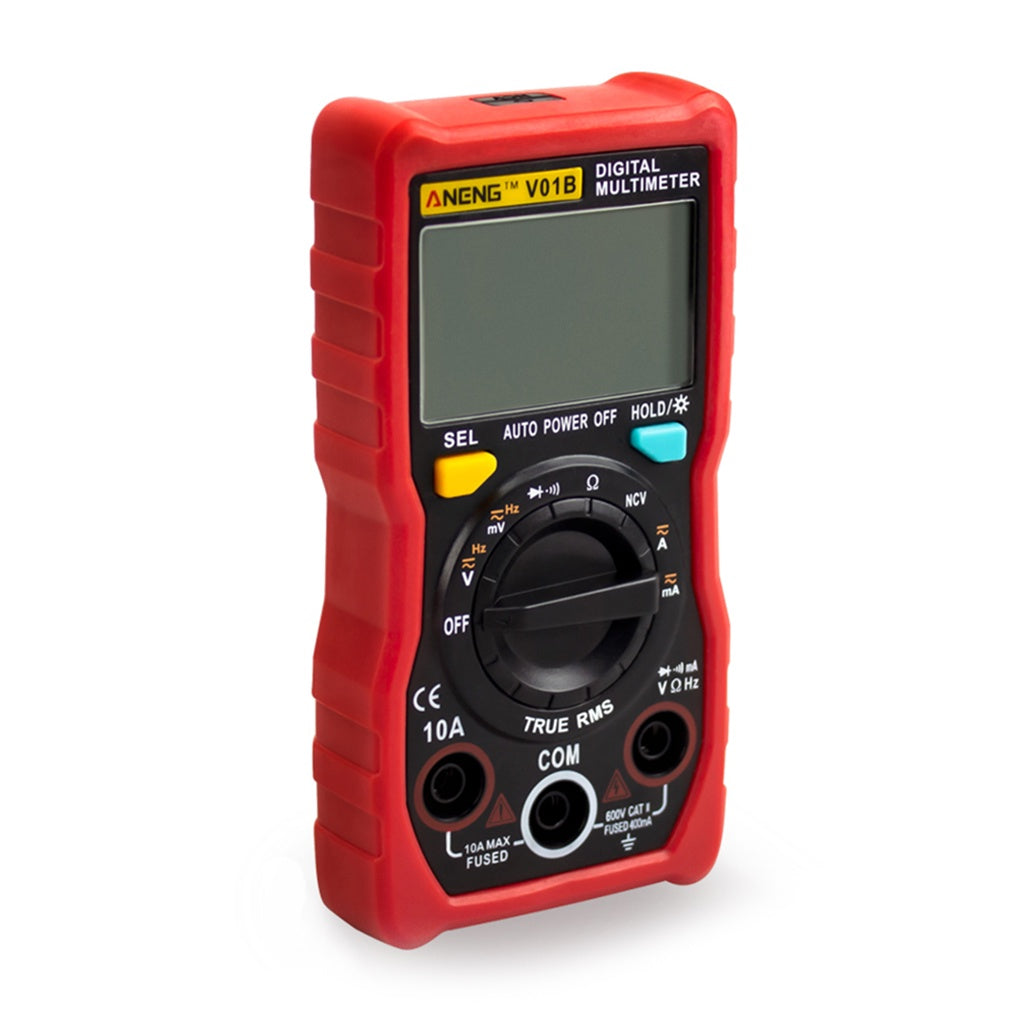 V01B True-RMS Auto-Ranging Digital Multimeter with 4000 Counts and Backlight
