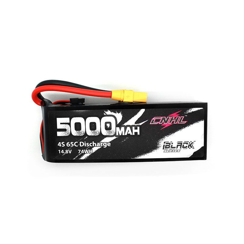 CNHL Black Series 5000mAh 14.8V 4S 65C Lipo Battery XT90 - Great Deal!