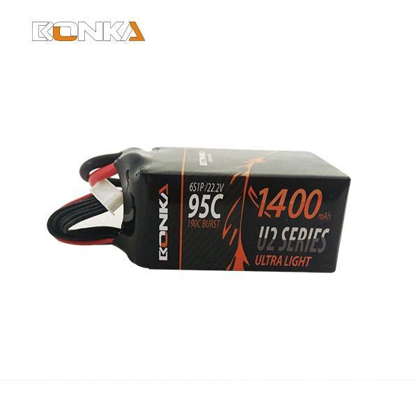 Bonka 22.2V 6S 1400mAh 95C High - Performance Lipo Battery BKU2 - 1400/95 - 6S [DG]