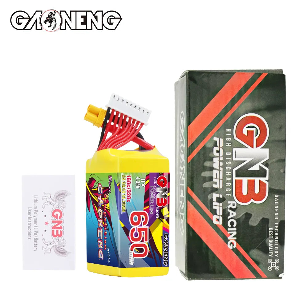 GAONENG High - Performance 8S 30.4V 650mAh 160C LiHV LiPo Battery with XT30 Connector