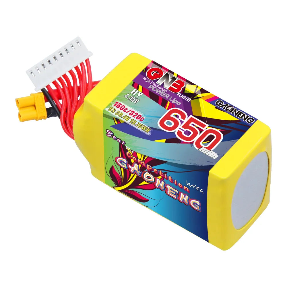 GAONENG High - Performance 8S 30.4V 650mAh 160C LiHV LiPo Battery with XT30 Connector