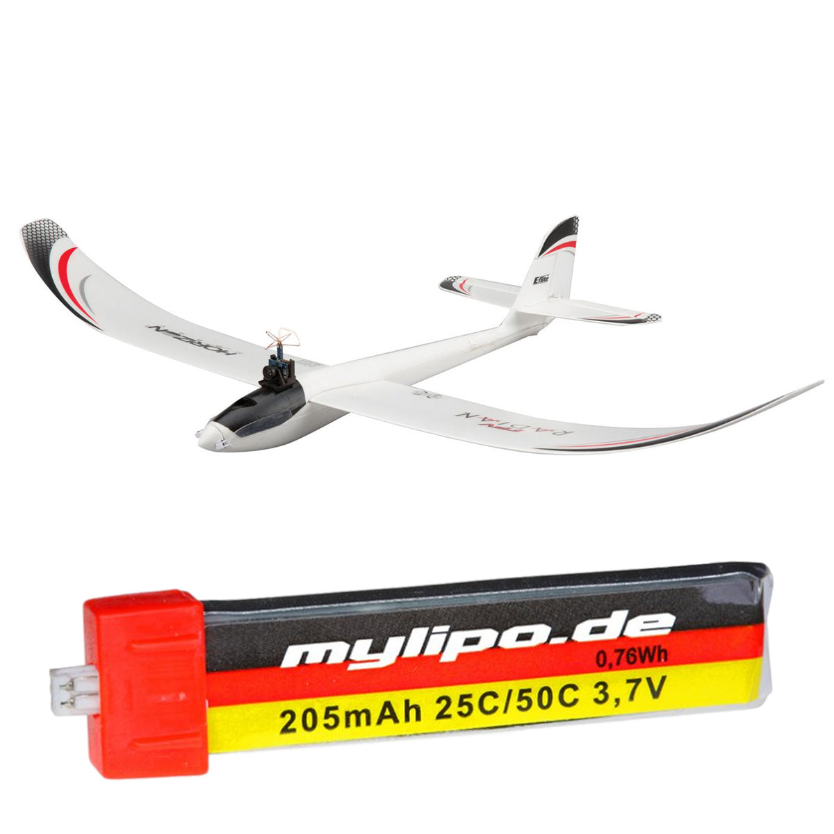 MMW 205mAh Upgrade Battery for UMX Radian FPV (EFLU6780) - More Power & Runtime