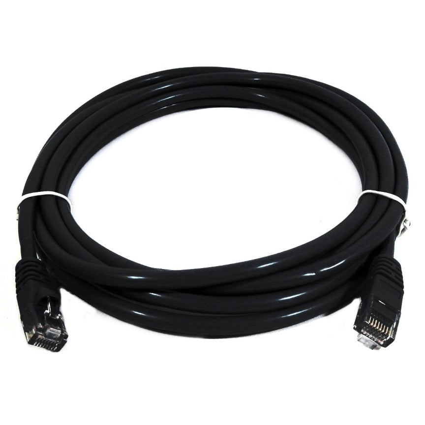 8Ware 5m Black Snagless Cat6a UTP High - Speed Ethernet Cable for PC