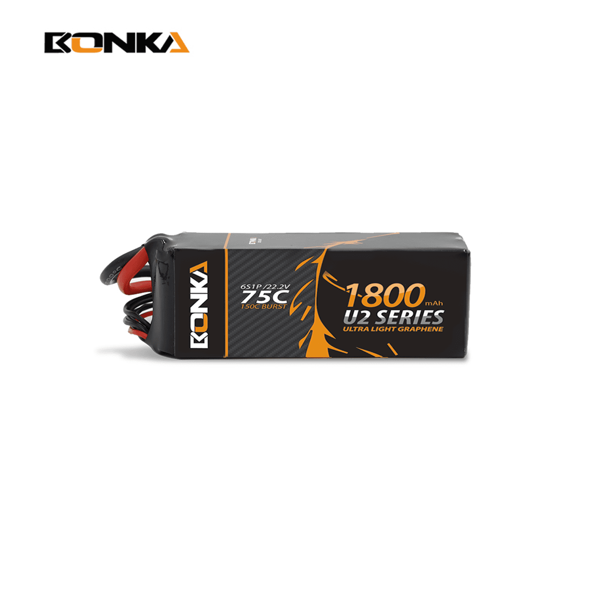 Bonka 1800mAh 6S 22.2V 75C High - Performance Lipo Battery for Mini Quads