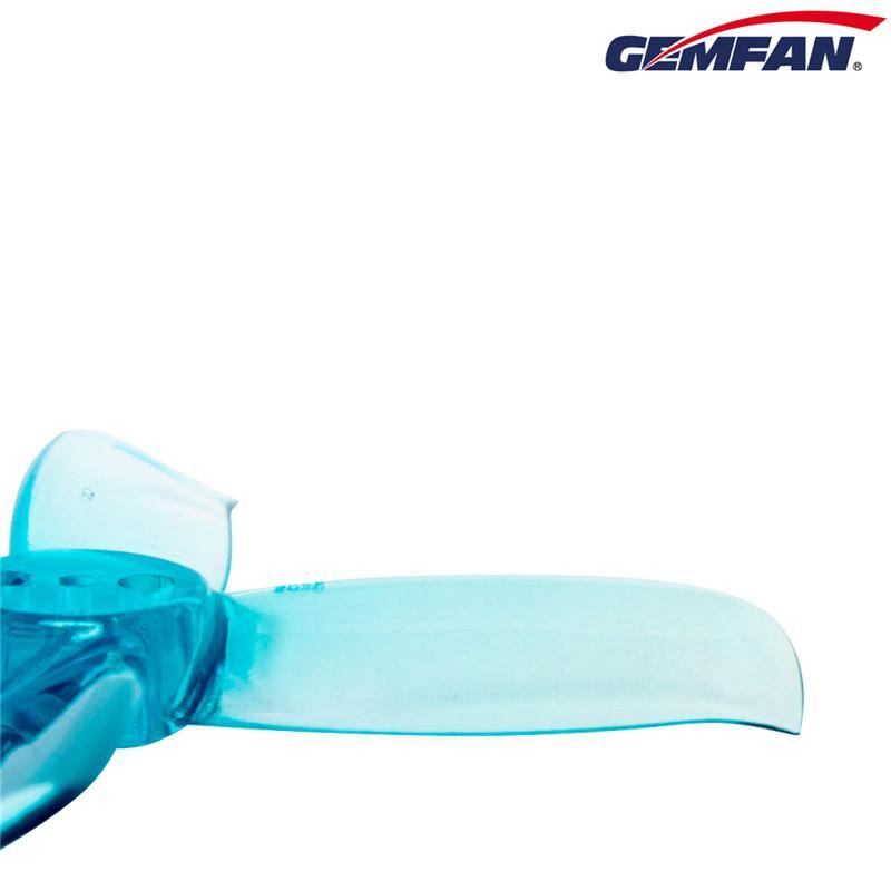 Gemfan Hulkie 2036 4-Blade 3-Hole Propellers Pack (8 Pcs, CW/CCW) - Durable for Racing