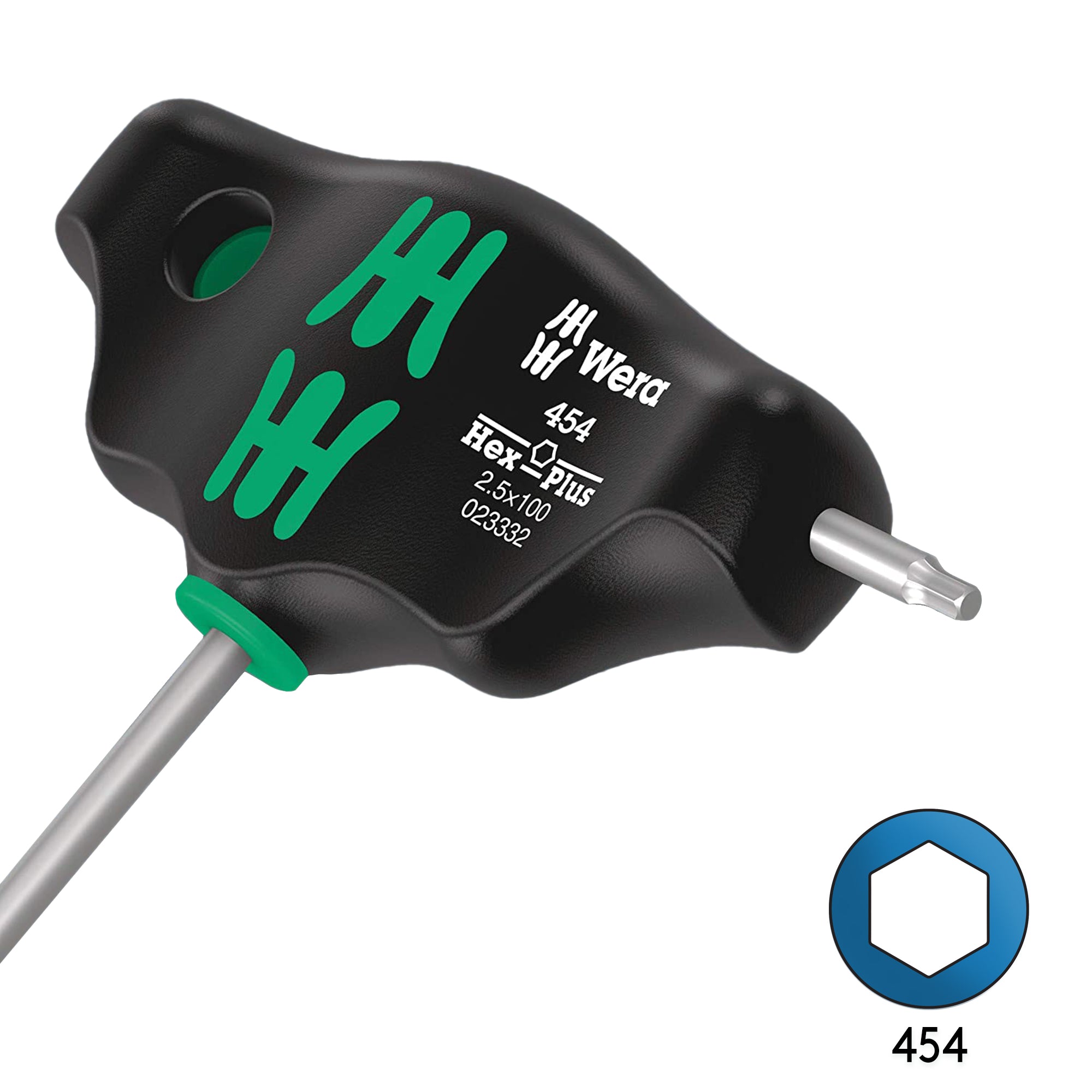 Get 10% Off! Wera 454 High - Quality 2.5mm x 100mm T - Handle Hex Screw Driver