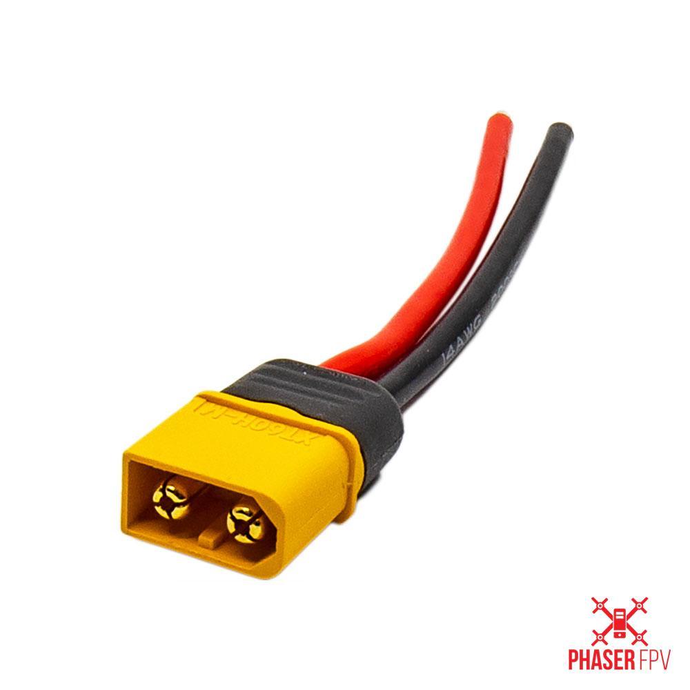 Hot Sale! 10CM 14AWG Silicon Wire XT60 Male Connector Pigtail with Sheath