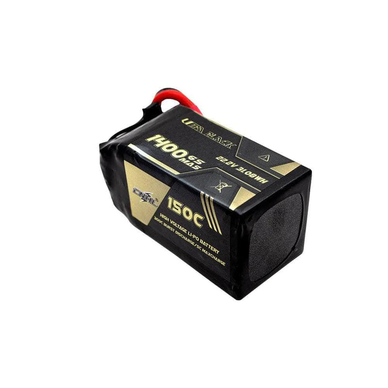 Chinahobbyline CNHL Ultra Black 22.2V 6S 1400mAh 150C Lightweight LiPo Battery [DG]