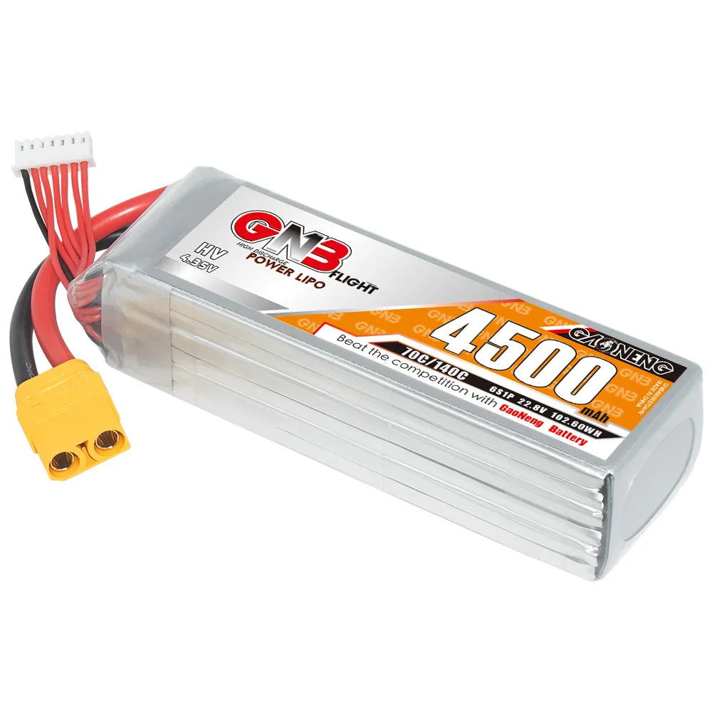 GAONENG GNB 6S 22.8V 4500mAh 70C LiHV LiPo Battery with XT90 Connector [DG]