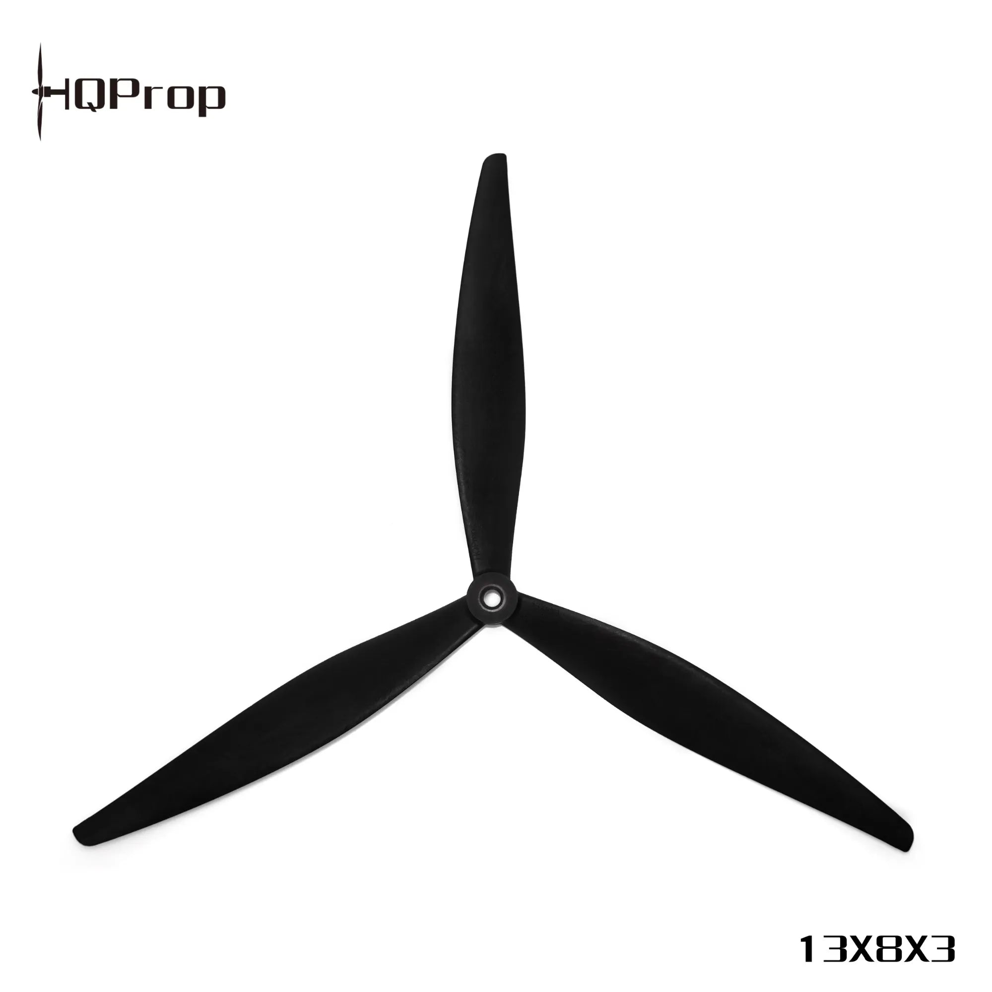 HQProp 13-Inch 3-Blade Propellers (1 CW + 1 CCW) in Black Glass Fiber Reinforced Nylon