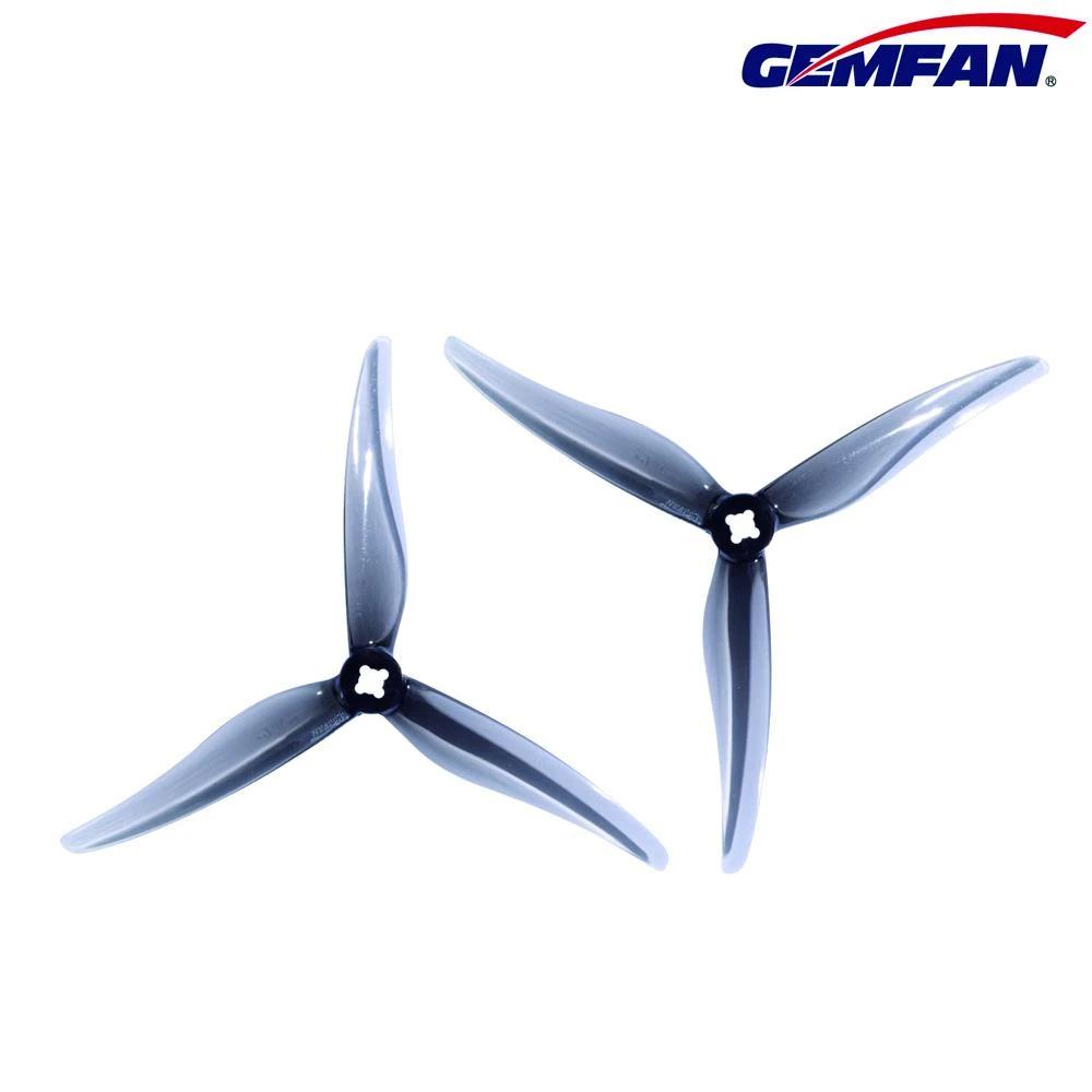 Gemfan Hurricane Tri-Blade SL 5125 5.1 Propellers w/M5 Adapters - 2.0mm Shaft (2CW + 2CCW) - Hot Deal