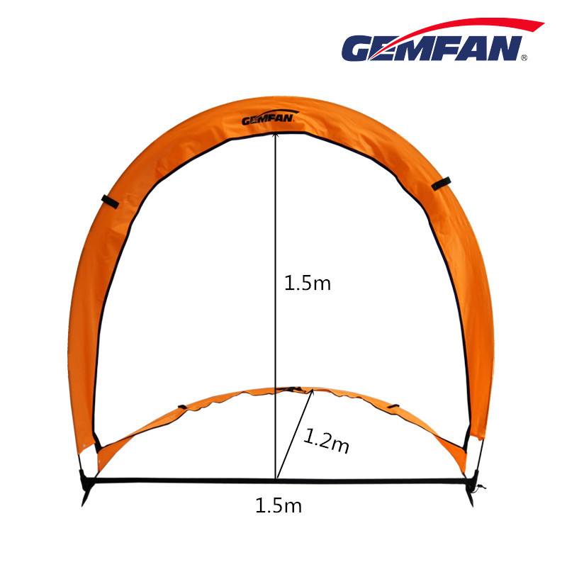 Gemfan Vibrant Orange Quick - Setup Pop - up Arch Gate for Drone Freestyle
