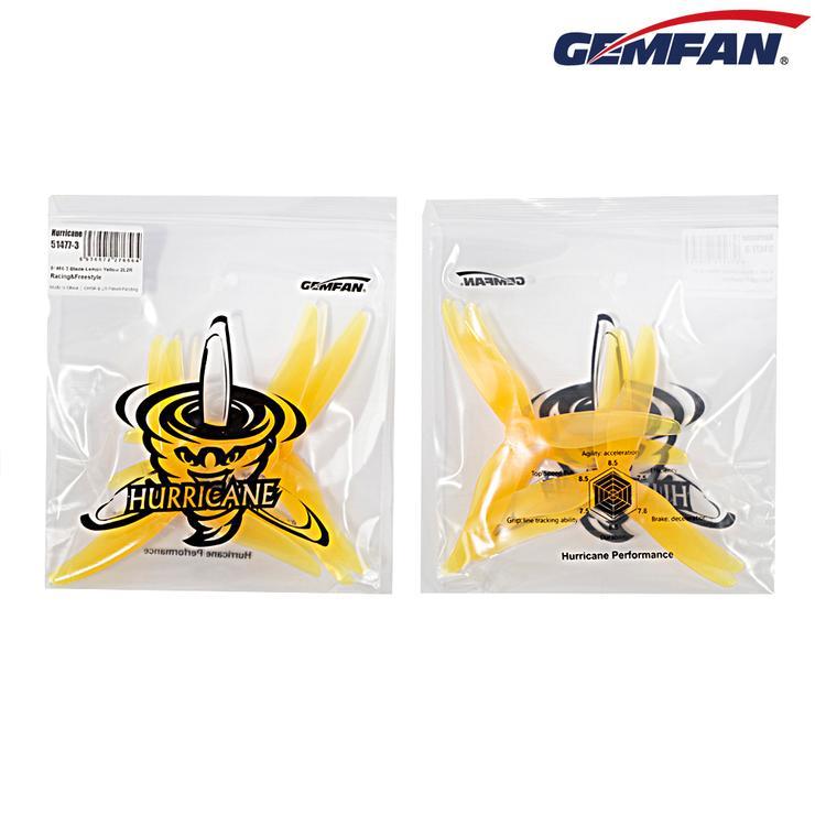 Gemfan Hurricane High - Performance 5 - inch Tri - Blade 51477 Propellers (2CW + 2CCW) Sale