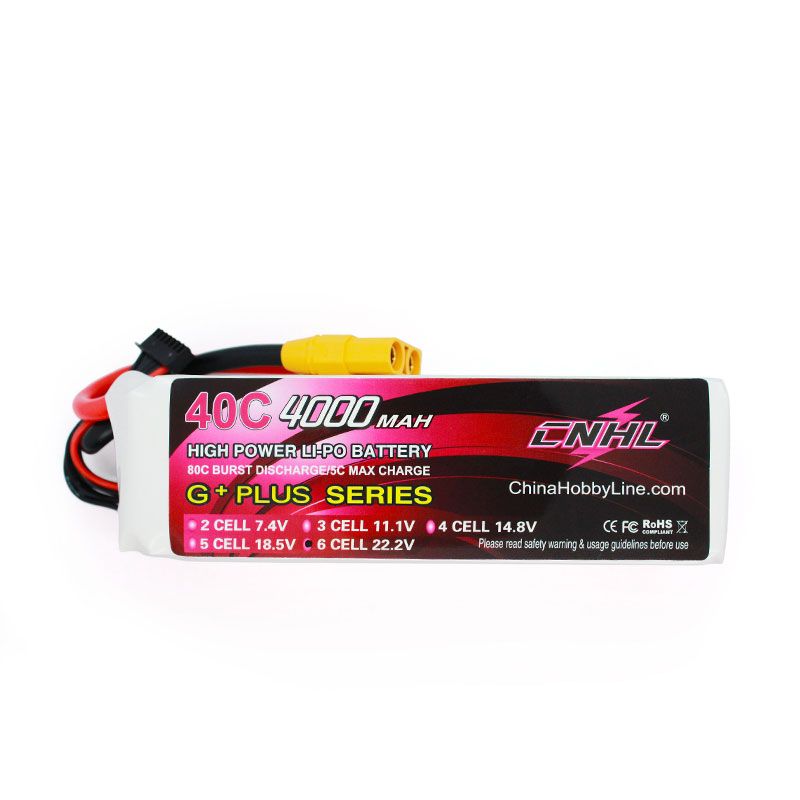 Hot Sale CNHL 4000mAh 22.2V 6S 40C Lipo Battery with XT90 Connector