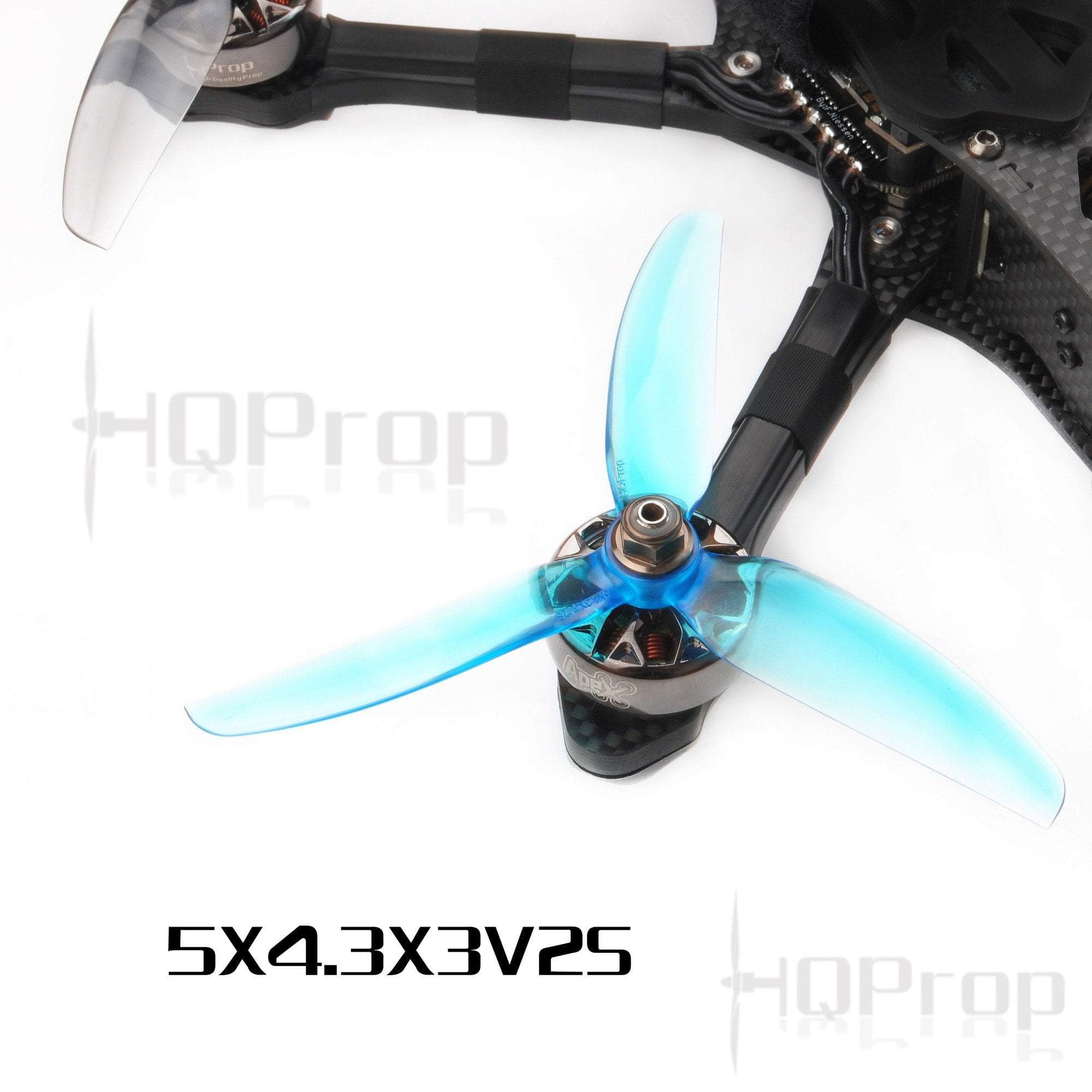 HQProp 5X4.3X3V2S Freestyle RC UAV Propellers (2CW+2CCW) with Four Colors