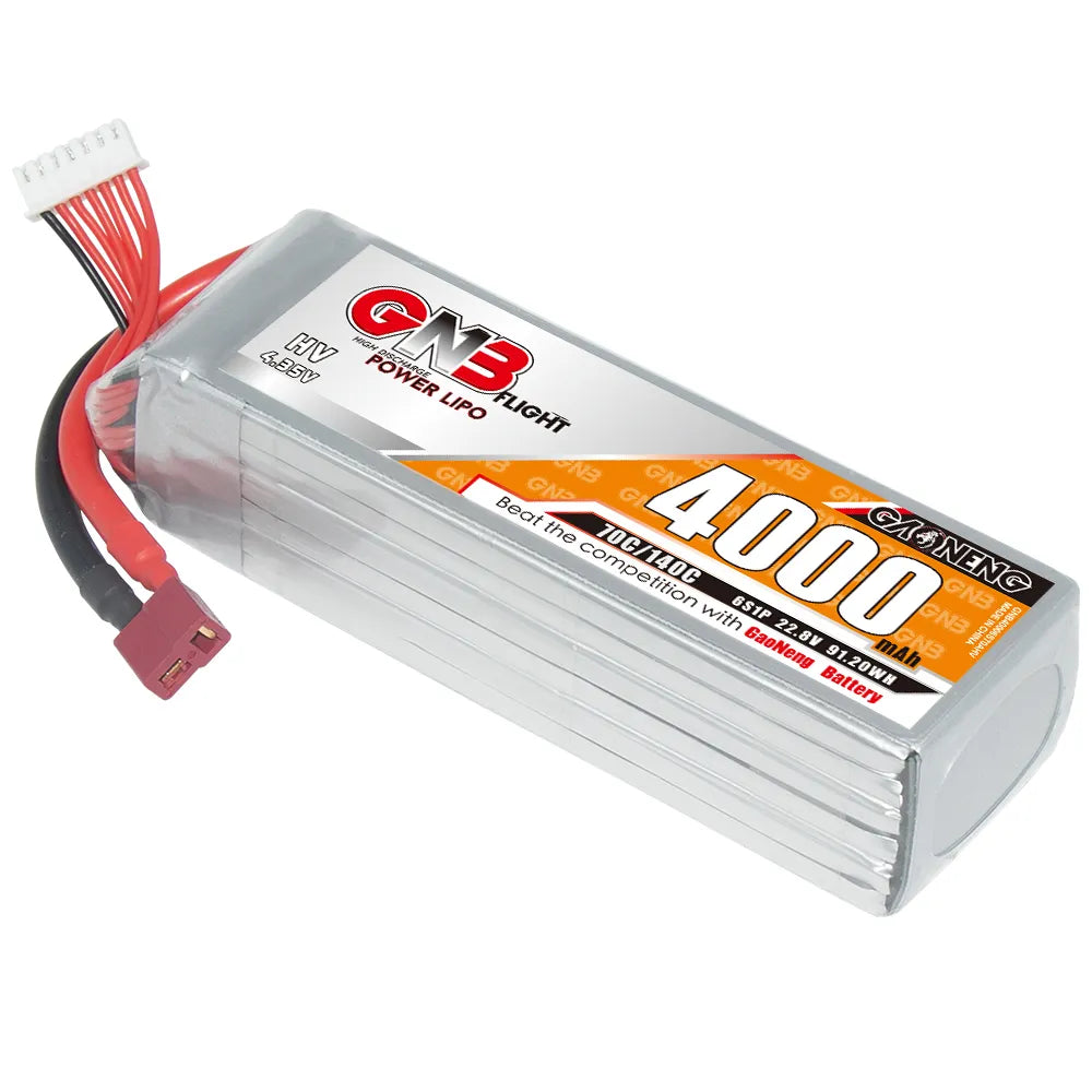 Hot Sale GAONENG GNB 6S 22.8V 4000mAh 70C High - Performance LiPo Battery with T - PLUG