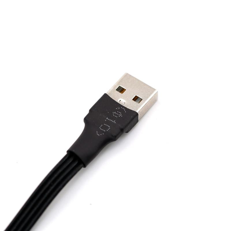 TBS 50cm Low-Profile 90-Degree USB A to USB C Connecting Cable
