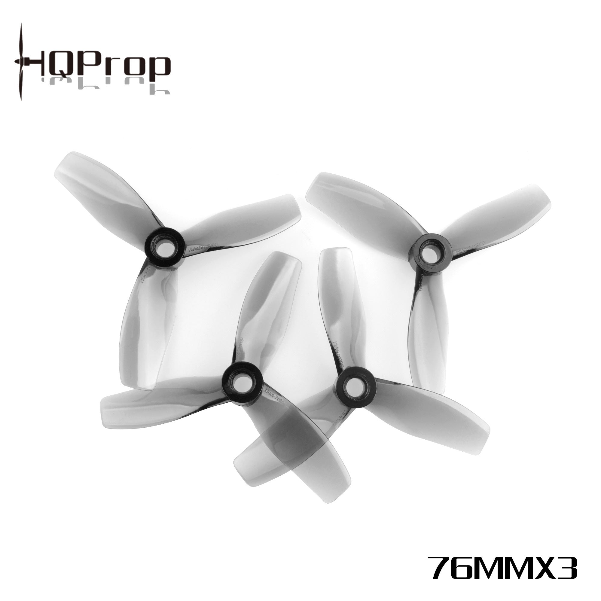 HQProp D76mmx3 3-Blade Cinewhoop Propellers Set (2 CW + 2 CCW)