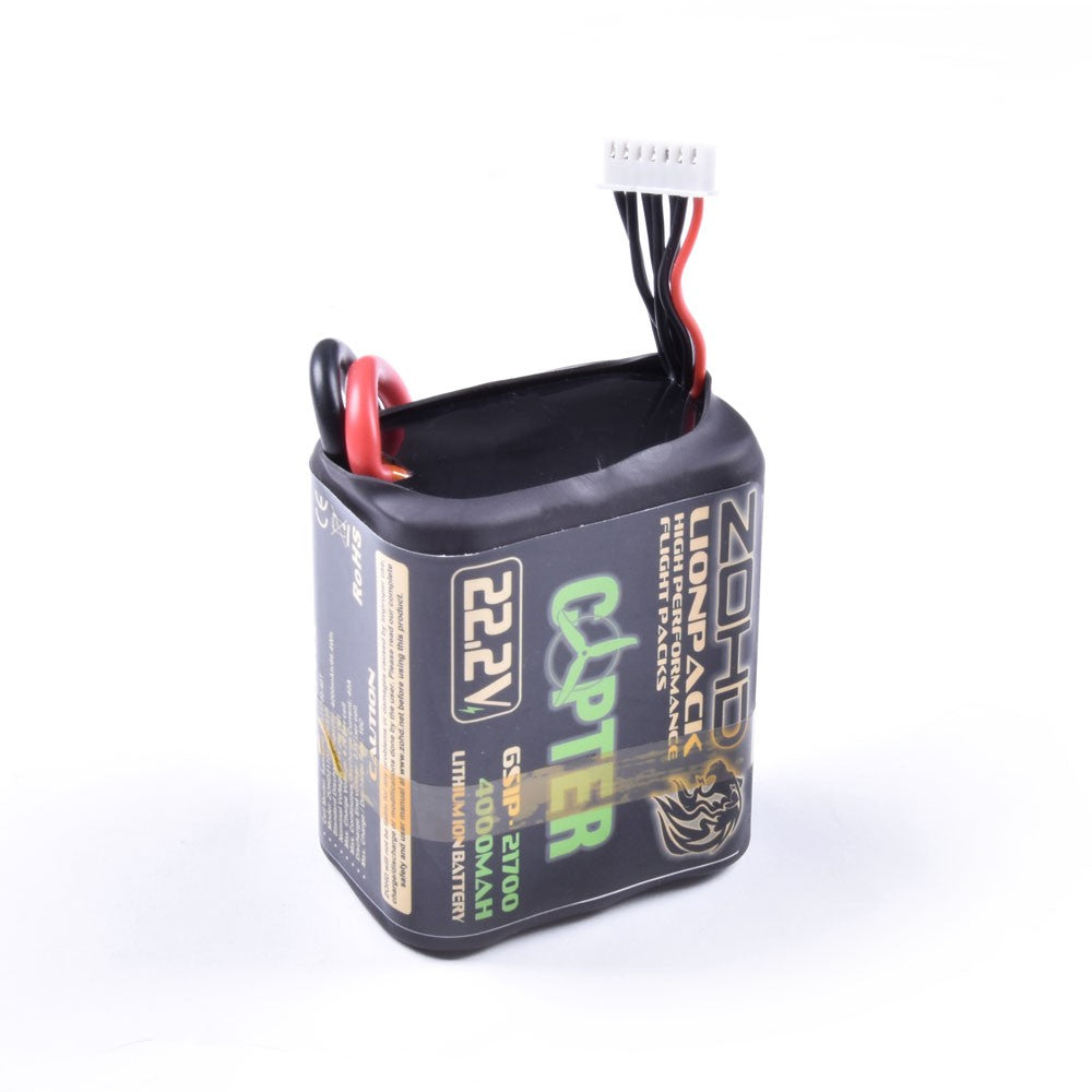 Hot Sale! ZOHD Lionpack 21700 6S1P 4000mAh 22.2V Li-ion RC Copter Battery