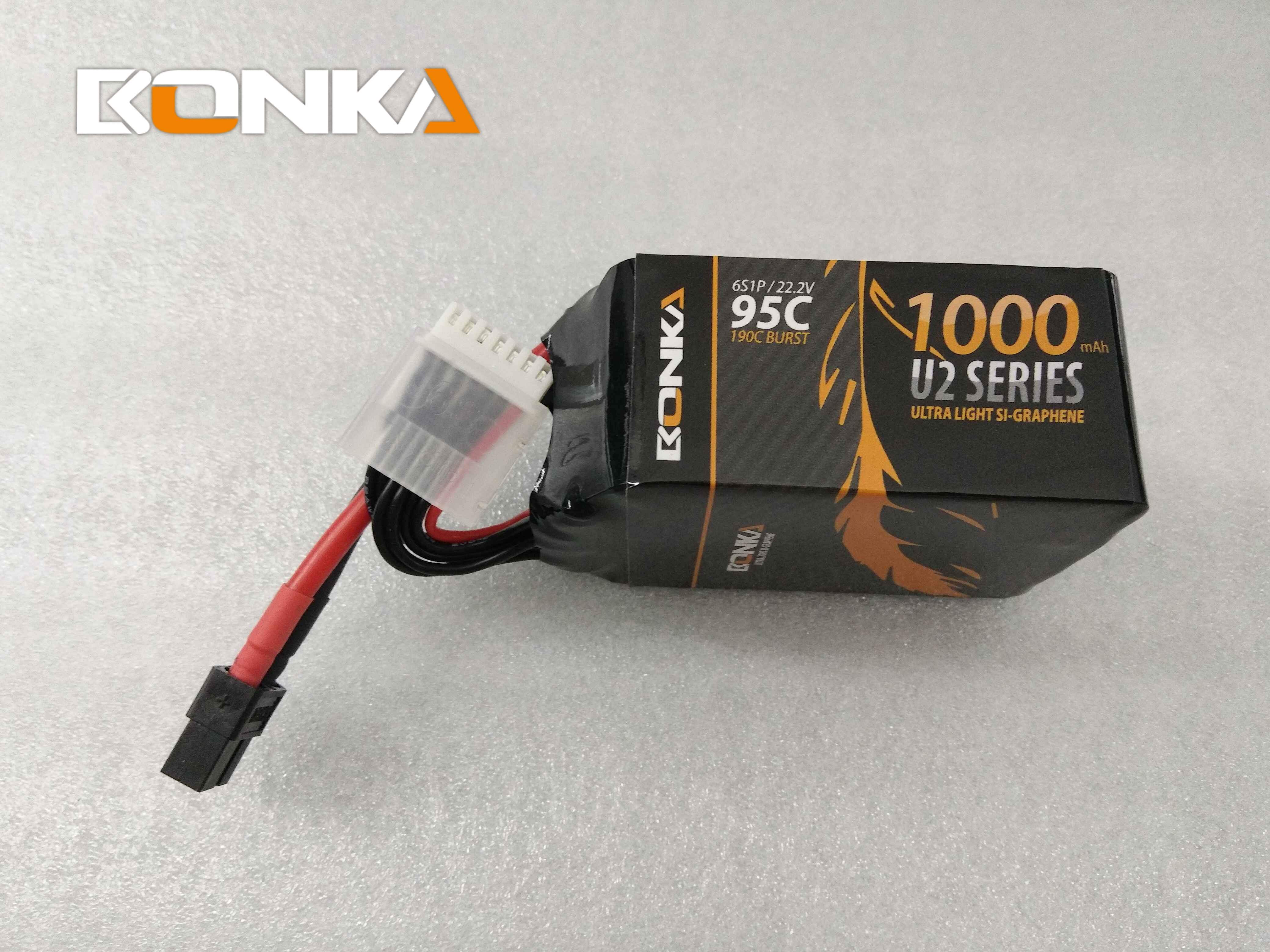 Bonka 1000mAh 95c 6S XT60 Lipo Battery - Ideal for Mini Quads [DG]