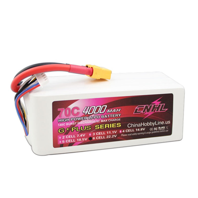 Hot Sale! Chinahobbyline CNHL G+Plus 4000mAh 6S 70C LiPo Battery for Long - Range Quads